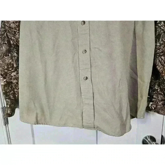 Legendary White Tails Mens Brown Tan Long Sleeve Shirt Sz XL Deer Buck Gear - Picture 2 of 9